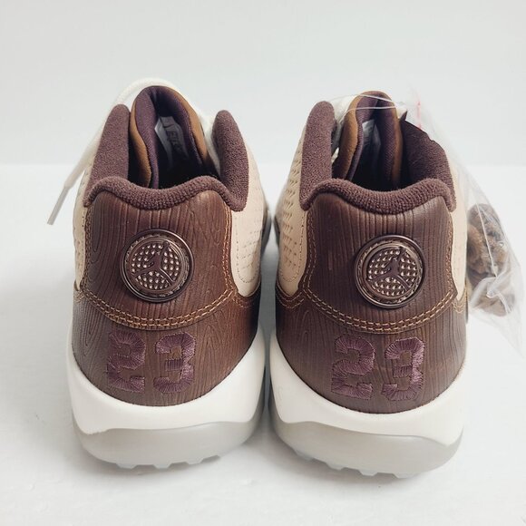 NEW Nike Air Jordan 9 G Golf Shoes Masters Woodgrain FN6929-200 Size 10 Brown main image 5